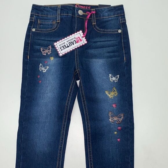 🔥BEAUTEES GIRLS JEANS KIDS SIZE 3 New - Picture 2 of 3